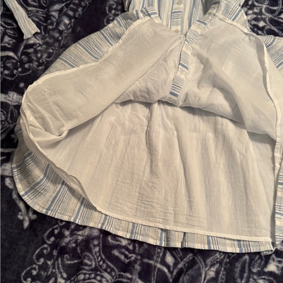 Vineyard Vines Blue and White Striped midi dress Spring Summer - Picture 3 of 9